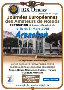 Affiche Journées européennes des faiseurs de noeuds 10 11 mars 2018